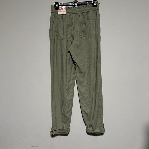 Sincerely Jules Women's Small Boho Convertible Pant Elastic Ruffle Waist NWT - Picture 5 of 7